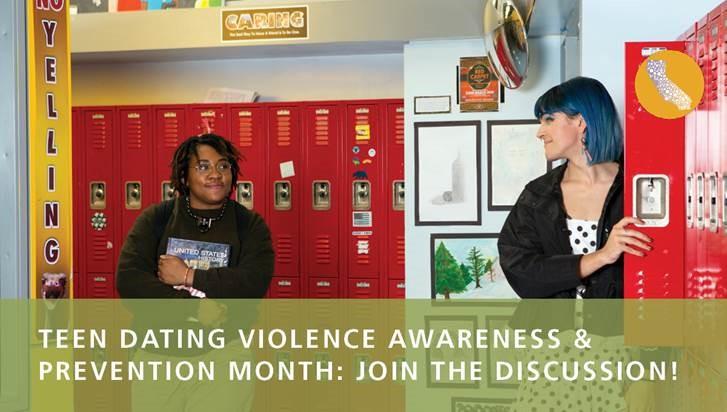 TDVAM Webinar Announcement - two youth in hallway by lockers.