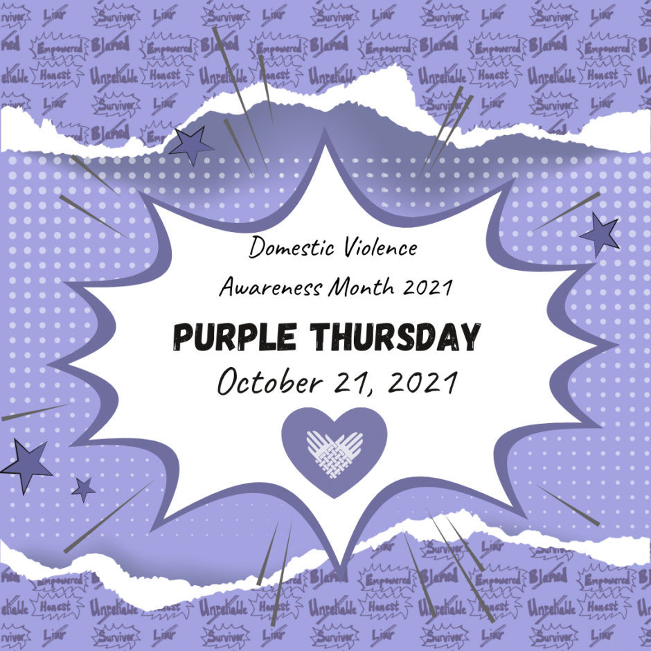 Purple Thursday square graphic