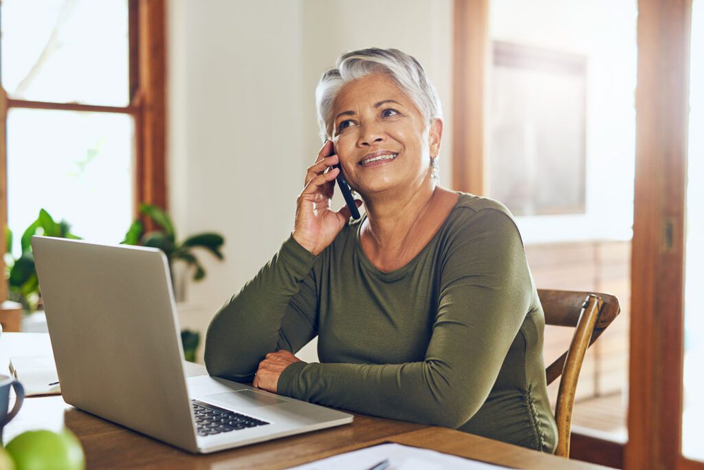 Woman on the phone