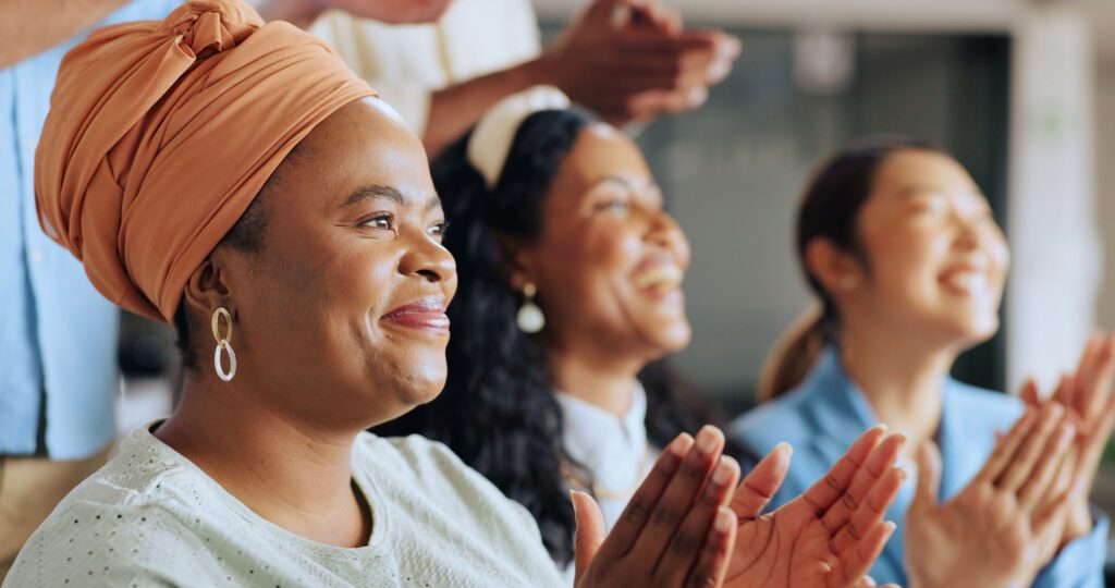 People clapping their hands